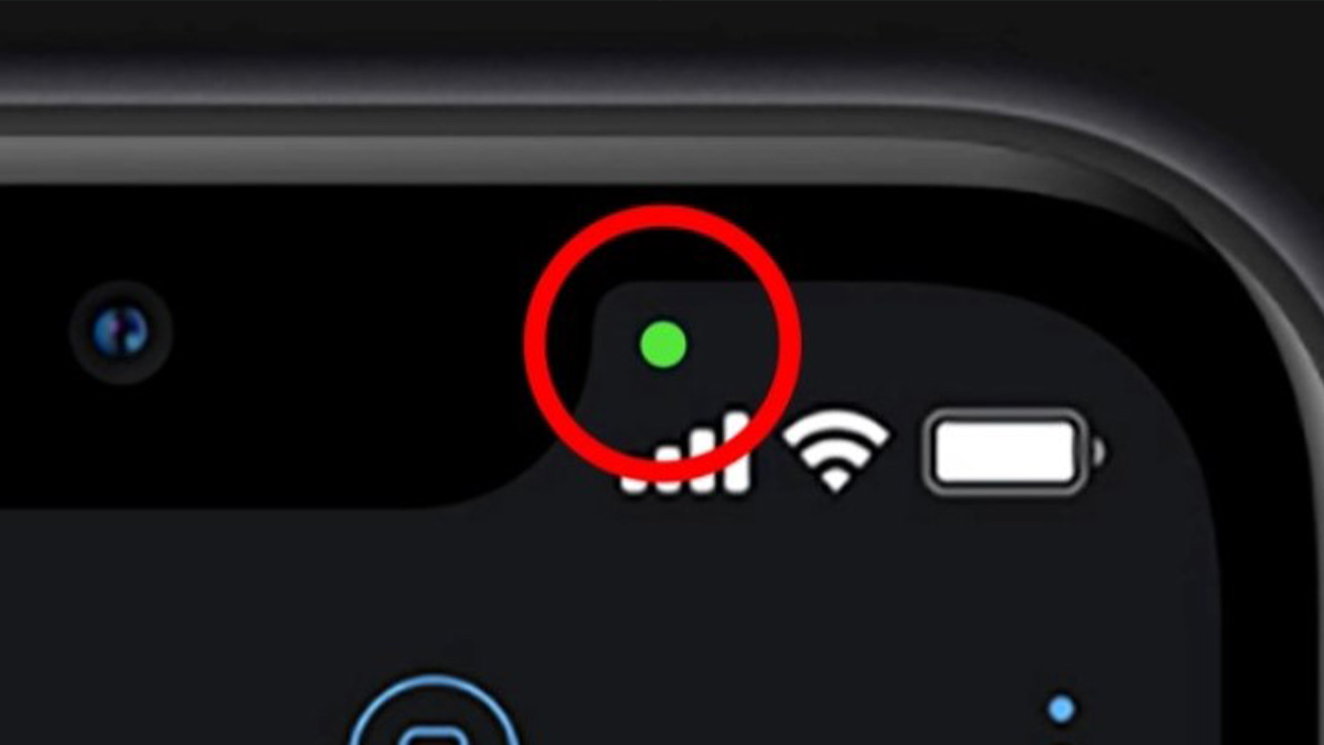 green dot on Android